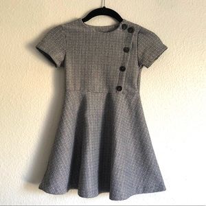 Zara Brown Houndstooth Girl’s Fashion Dress